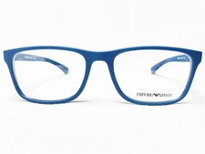 NEW Emporio Armani EA3092 5538 Mens Petroleum Rubber Eyeglasses Frames 56/17 140