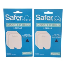 Safer Home Indoor Fly Trap Refill StickyTech Glue Cards SH503 Pack of 2