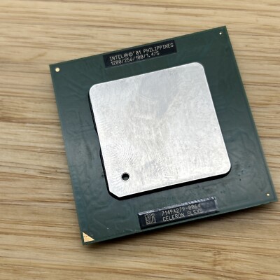 Intel Celeron 1.2Ghz CPU SL5XS 1200mhz 256K 100mhz FSB Socket 370 1.475v
