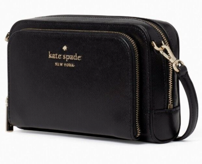 kate spade new york Staci Dual Zip Around Crossbody Leather Bag