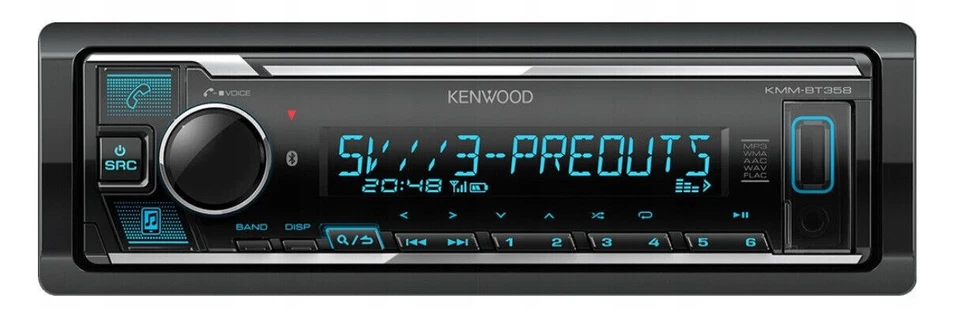 Kenwood KMM-BT358 Autoradio mit Bluetooth MP3 USB AUX VarioColor 4x50W 3 xRCA - Bild 2 von 4