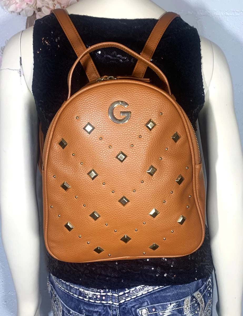 guess tan backpack