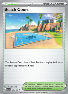 Pokémon TCG Beach Court 167/198 Scarlet & Violet: Base Set Regular