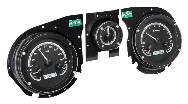 Dakota Digital 69 Chevy Chevelle El Camino Medidores Analógicos y Reloj VHX-69C-CVA-K-W Foto 2 de 4