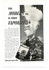 1938 TEXACO Havoline WaX Free motor oil Grand Tetons Mtns WY Vintage Print Ad