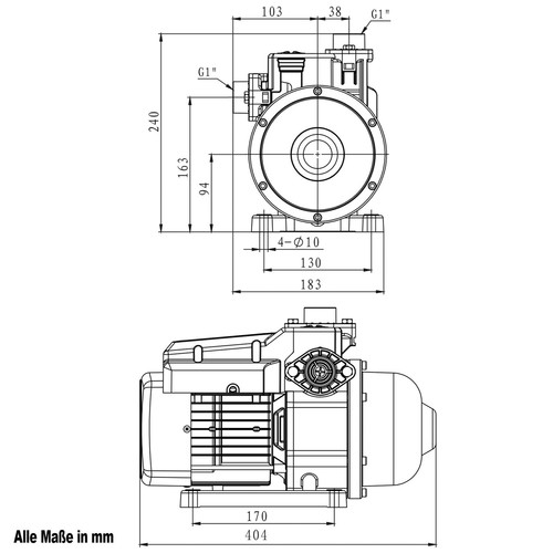 HAUSWASSERWERK HAUSWASSERAUTOMAT KREISELPUMPE INVERTER PUMPE WASSER GARTEN JET - Bild 16 von 17