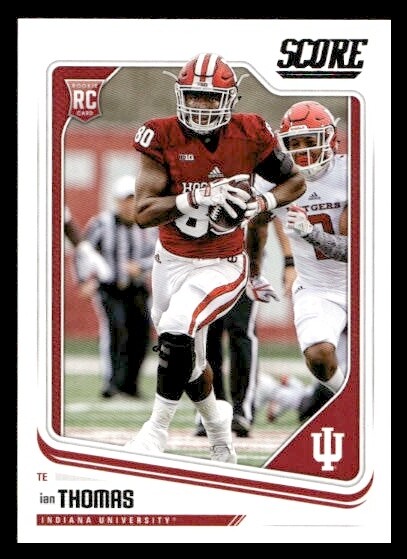 2018 Score #338 Ian Thomas Rookie Indiana Hoosiers