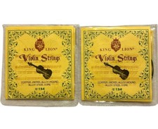 King Lion Universal Violin Strings Set Of 2 v134 Note E,A,D,G 1/2, 1/4, 3/4, 4/4