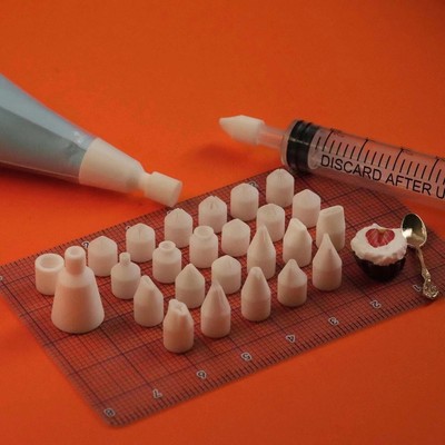 1pc Mini Piping Tip, Mini-Cake Frosting Tip, Clay Cream Piping Nozzle, DIY Mini