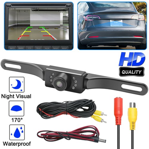 170° Auto Rückansicht Rückfahrkamera Parken HD Nachtsicht Wasserdicht 7LED - Bild 1 von 16