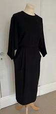 And & Other Stories Black Drape Dress Size UK 8 EUR 34 USED IMMACULATE