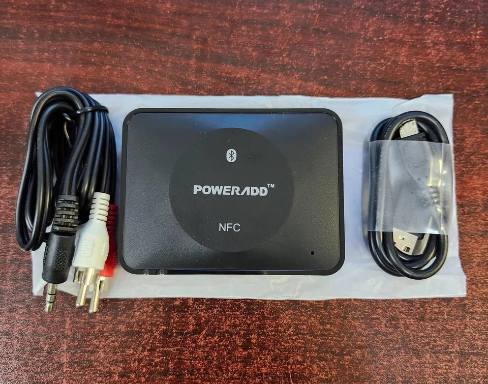 Receptor Bluetooth de escritorio POWERADD NFC Foto 2 de 2