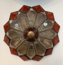Poliarte - Lampada Da Muro Plafoniera Anni 60 RARA "Brutalist" Vetro Murano 