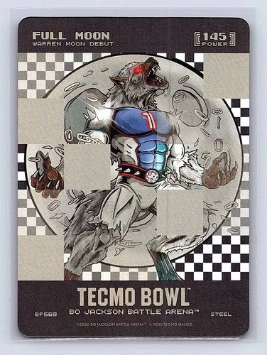 2026 Bo Jackson Battle Arena Tecmo Bowl Full Moon Big Pixel Steel Warren Moon