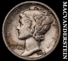 1934 Silver Mercury Dime - Scarce  Better Date  No Reserve  #G9601