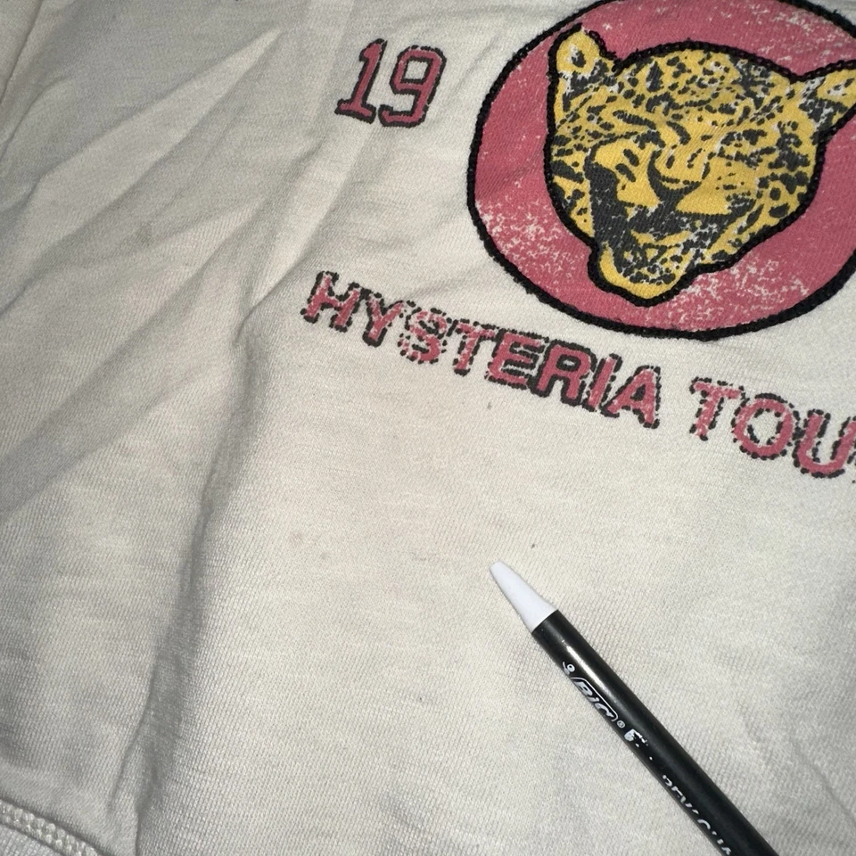 Pilcro Anthropologie Def Leppard Varsity Sweatshirt Top Oversized Medium Band - Image 2 of 4