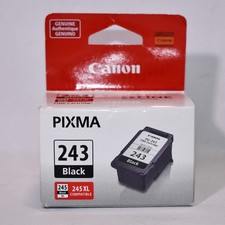 Canon PG-243 Black Ink Cartridge, Genuine, New-in-Box 0826