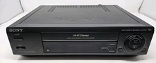 Sony SLV-675HF Hi-Fi Stereo VCR VHS Video Recorder TESTED WORKS w/ AV Cord