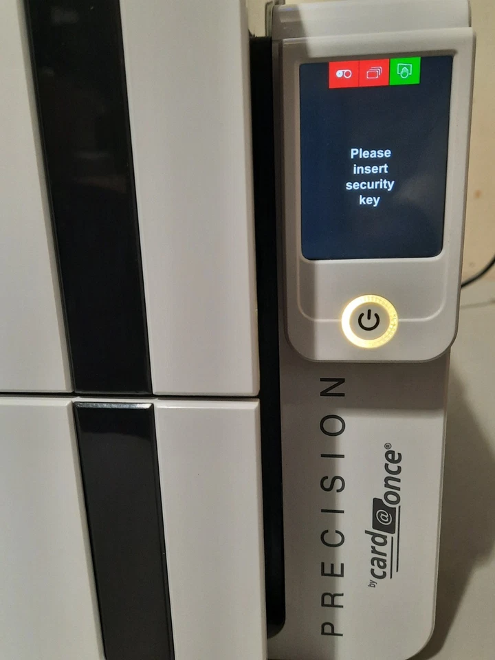 Impresora Evolis PRIMACY Precision-Card@Once-Card (sin llaves) enciende-PARA REPUESTOS Foto 3 de 4