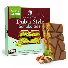 Madame Ch&eacute;ri Dubai Style Schokolade 100 g Pistazie Wegen MHD 01/2026 Preisred.