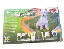 AKC Potty Patch Indoor Dog Potty Training Grass Pad Small Under 15 lbs 17x27