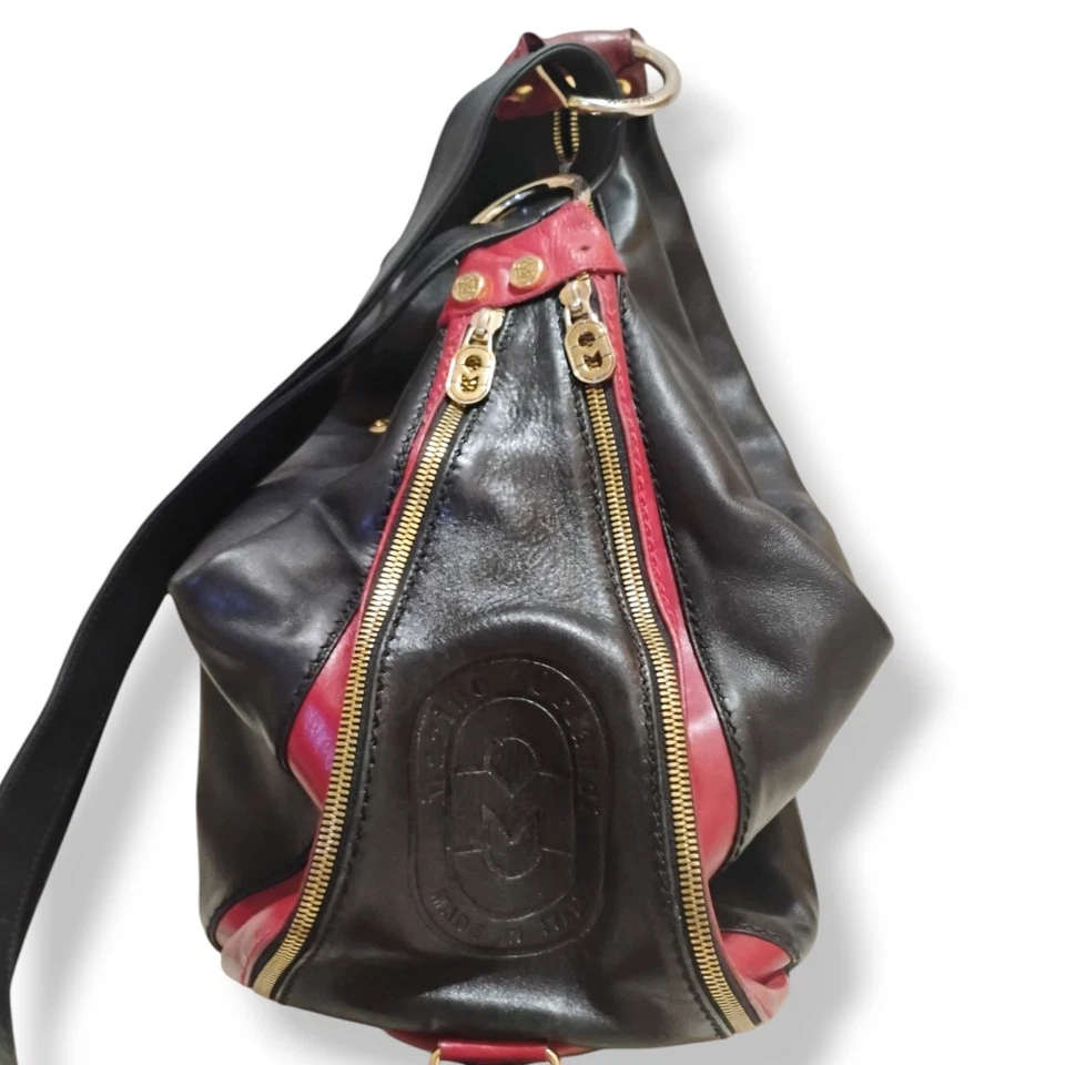 MARINO ORLANDI Embossed Logo Sling Bag/ Backpack/ Convertible to Shoulder Bag - Image 3 of 4