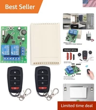 Reliable 433MHz Wireless Relay Receiver with 2 Transmitters for Smart Control
