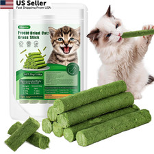 30g Cat Grass Sticks Teething Chew Toy Teeth Cleaning Hairball Removal Cat Treat