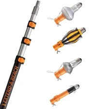 4-12 ft Telescopic Light Bulb Changer for High Ceilings // Light Bulb Remover...
