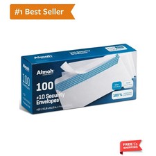 Security Mailing Envelopes Letter Size, Self Seal, 100 Count