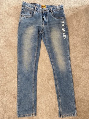 Boycode ''No Rules'' Slim Fit Jeans - Alter 13-14 - helle Waschung blau