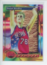 SHAWN BRADLEY 1993-94 TOPPS FINEST #220 REFRACTOR SP SIXERS 76ERS