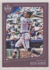 2019 Panini Diamond Kings Plum Framed Ozzie Albies (Batting) #81 3l7