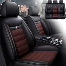 For Chevrolet Silverado Gmc 1500 2500hd 3500hd Car Seat Cover 5 Seats Pu Leather