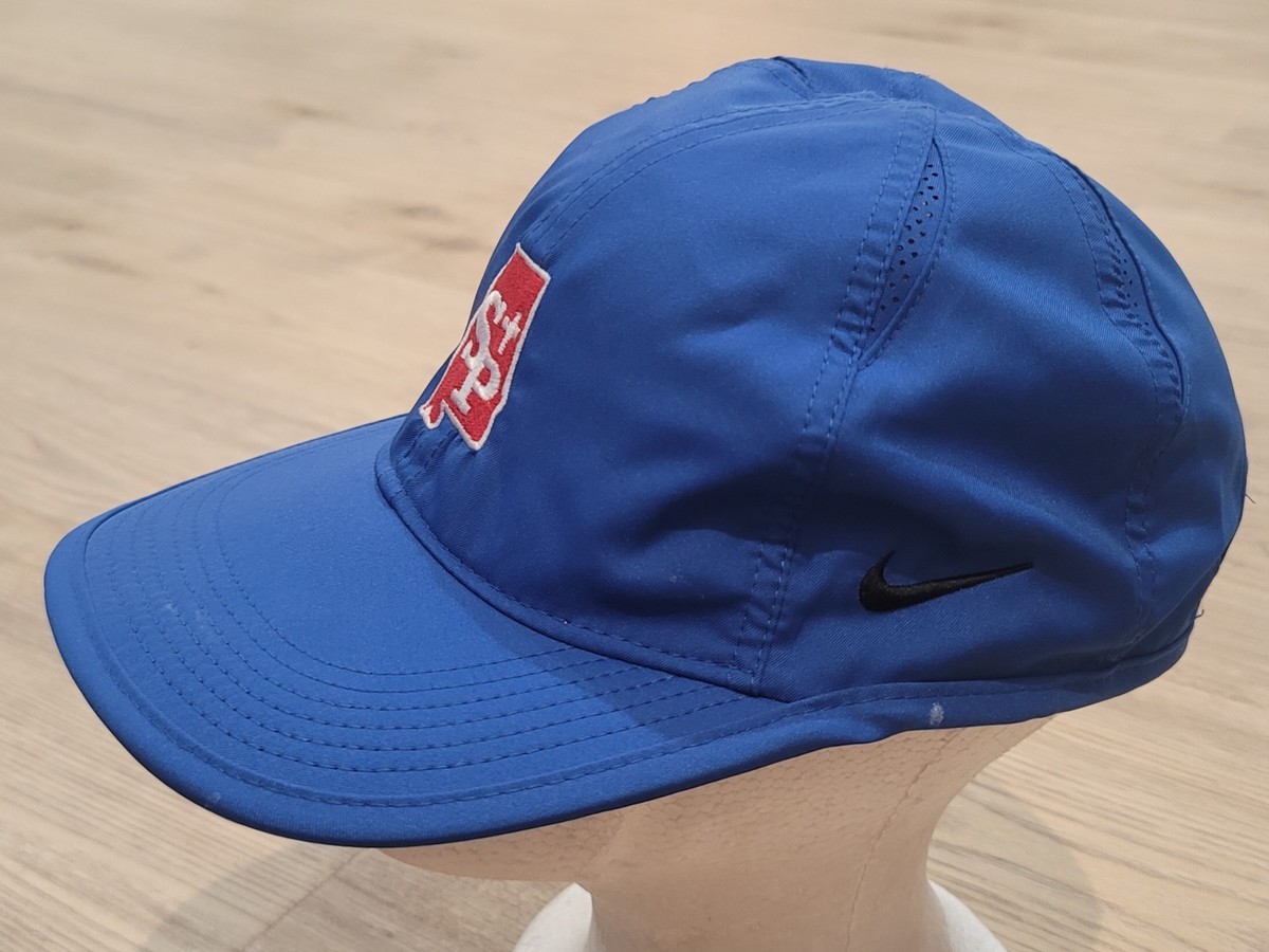 Nike Running Hat Mens One Size Blue Dri Fit Daybreak Featherlight 7 Panel Cap Custom Nike Dri-FIT Featherlight Performance Cap main image 3