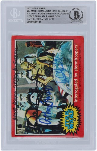 1977 Topps Star Wars #94 Interrogated by stormtroopers!