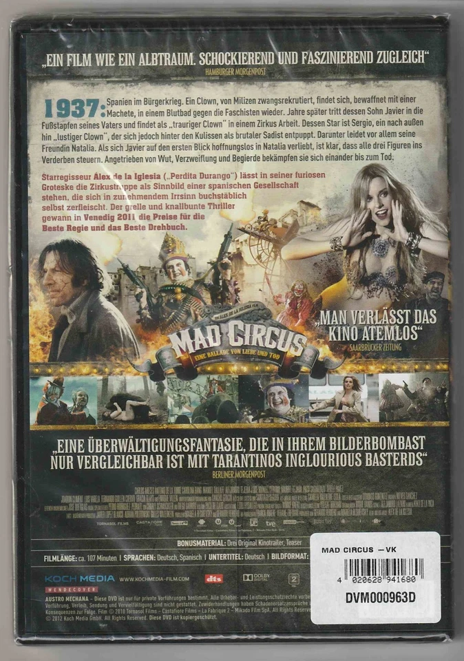 Balada triste de trompeta - Mad Circus - DVD - Imagen 2 de 2