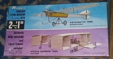 RENWAL'S FABULOUS FLYING MACHINE ASSEMBLY KITS: Antoinette 1908, Voisin Farman