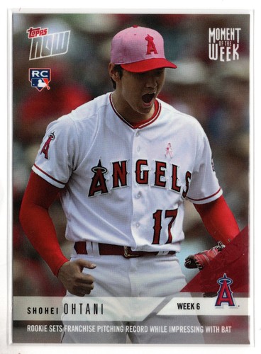 2018 Topps Now Shohei Ohtani #MOW-6 Moment of the Week RC Rookie A