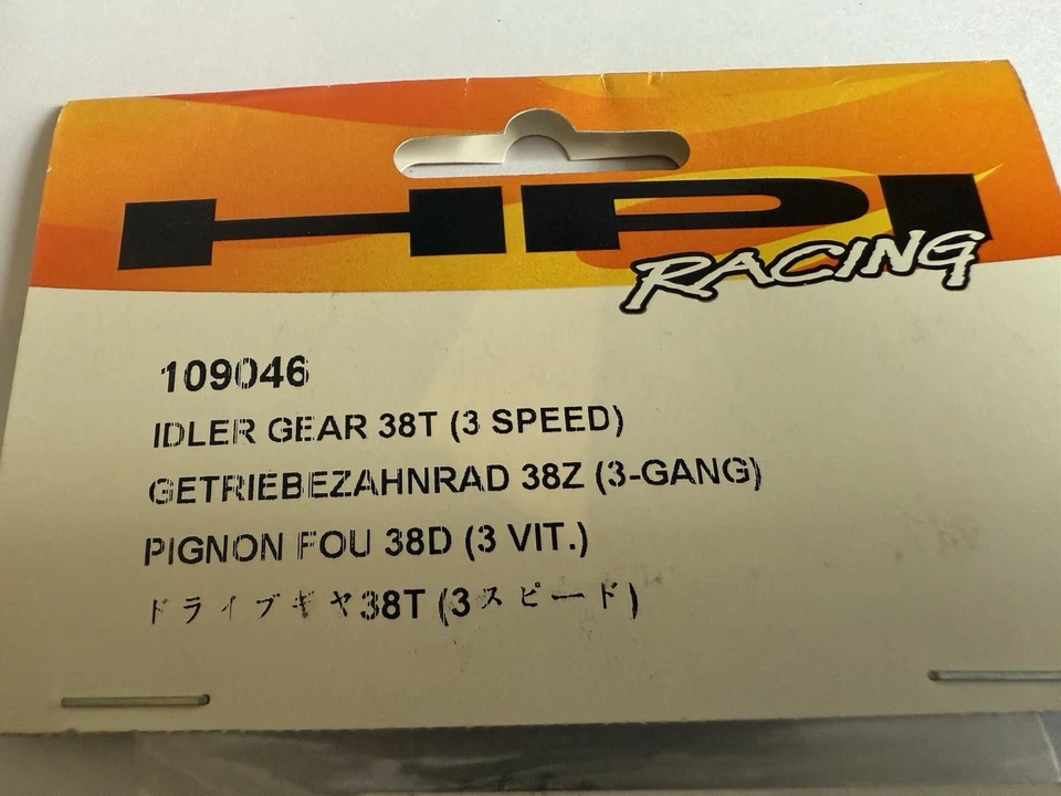 HPI 109046 Getriebezahnrad 38 Zähne 3 Gang IDLER GEAR 38T 3 SPEED Savage (1266) - Bild 2 von 2