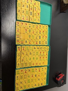 Lot of 132 Green Bakelite catalin Mahjong tiles tiles only