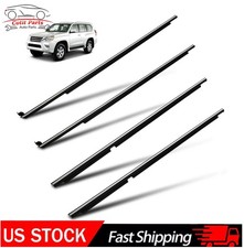 For 2003-2009 Toyota Land Cruiser Prado 120 Window Sweep Seals Weatherstrip 4pc