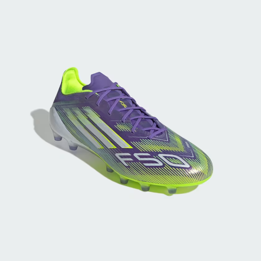 adidas Soccer Cleats F50 ELITE AG Purple Rush/Footwear White