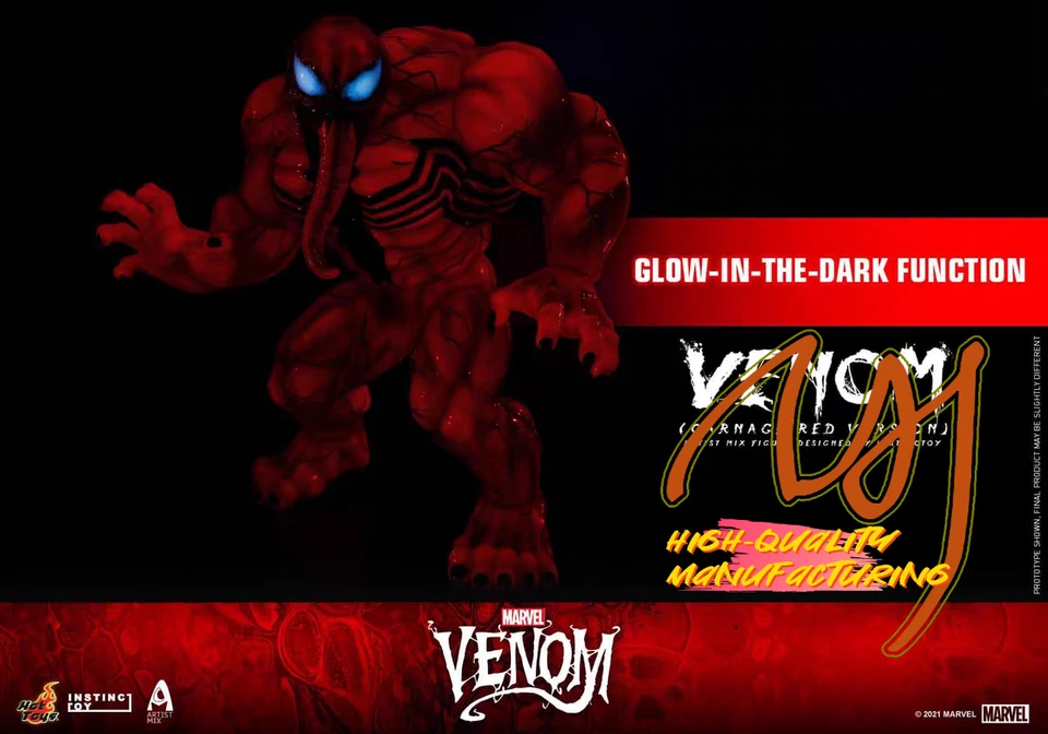 Hot Toys AMC034 Artist Mix Projetado por INSTINCTOY: Venom (Versão Carnage Red) - Imagem 3 de 4