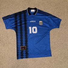 Adidas 1994 Away Football Shirt Maradona 10 Official small