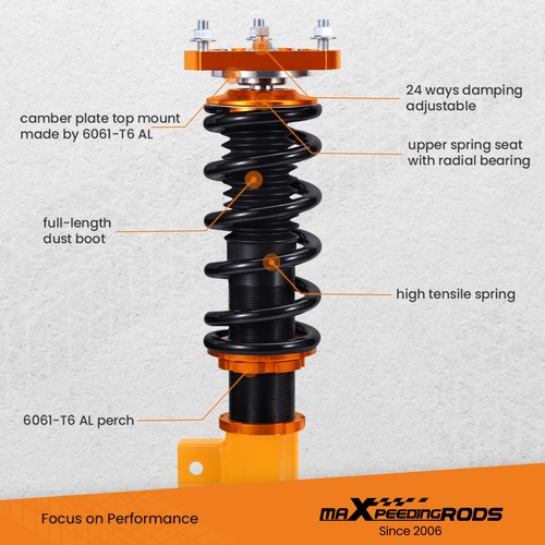 24 Ways Adjustable Damper Coilover For Honda Civic FB2 FG3 Coupe Sedan 2012-2015 - Picture 10 of 12