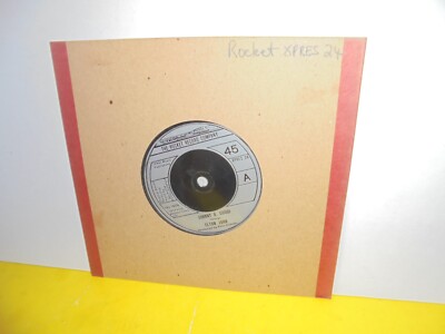 SINGLE 7'' - ELTON JOHN - JOHNNY B. GOODE - THUNDER IN THE NIGHT