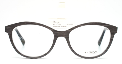 GOLD and WOOD Dea 01.03 108 Gray Burgundy Womens Eyeglasses 52-17-140 B:41 - Picture 13 of 15