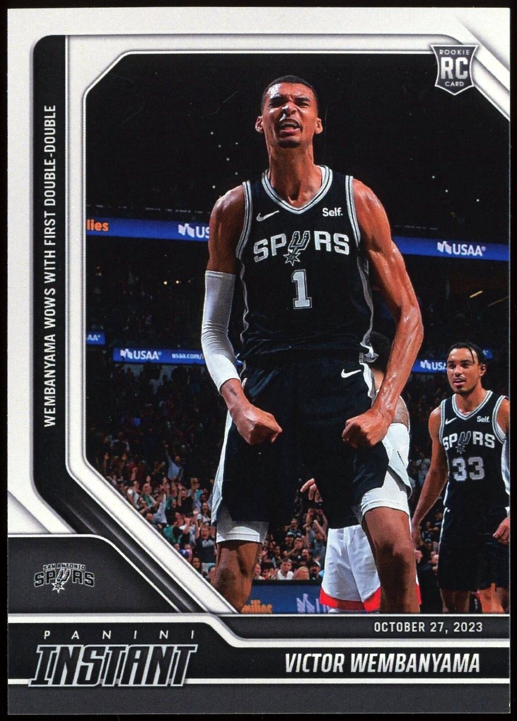 Victor Wembanyama 2023 Panini Instant #19 Base (Print Run: 18,095