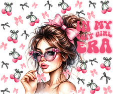 Soft Girl/Brunette, Mouse Pad, Sublimated, Can Personalize, Made to Order mp338 